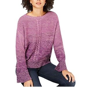 🌵Style & Co. Petite Marled Cable-Knit Sweater